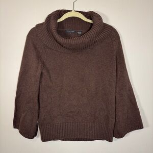 JEANNE PIERRE Chocolate Cowl Neck Sweater